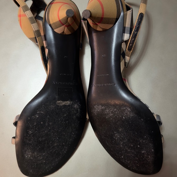 Burberry Women’s Hansel Ankle Strap Sandals Size 40 - Picture 8 of 9